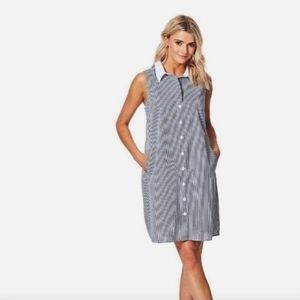 MSK Navy stripped dress